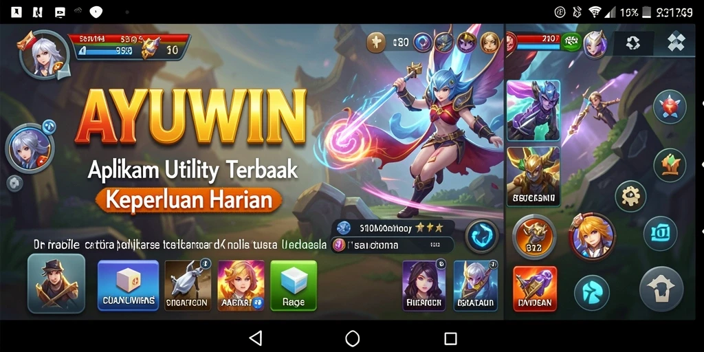 Tampilan antarmuka AYUWIN yang bersih dan intuitif.