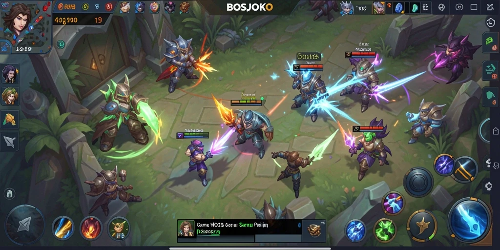 Tampilan menarik dari gameplay BOSJOKO dengan aksi seru.