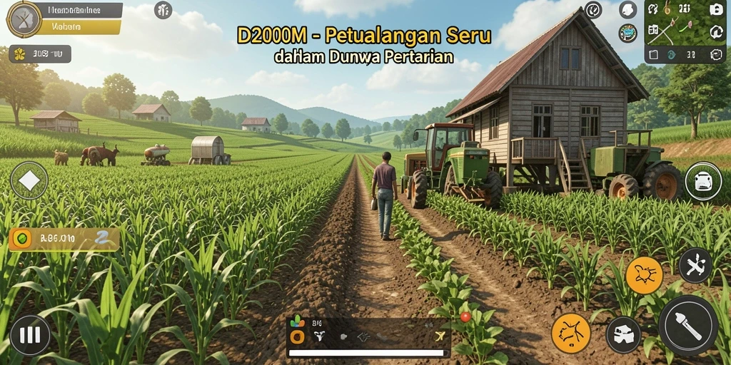 Tampilan menarik dari gameplay D200M yang memukau.