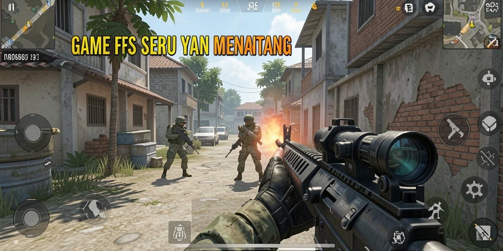 Gameplay seru IDX66 dengan pertarungan FPS menegangkan.