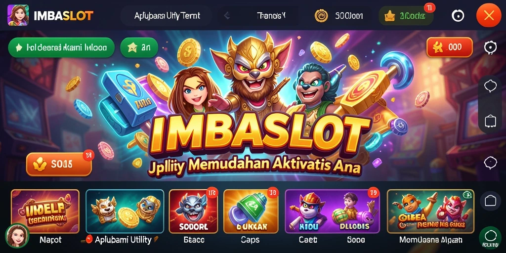 Tampilan antarmuka aplikasi IMBASLOT yang user-friendly.