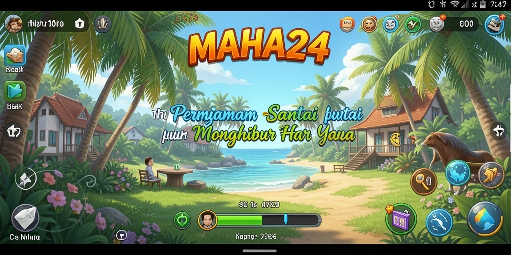 Tampilan gameplay <strong>MAHA24</strong> yang santai dan menarik.