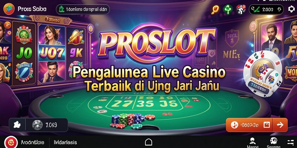 Tampilan gameplay menarik dalam PROSLOT Live Casino.