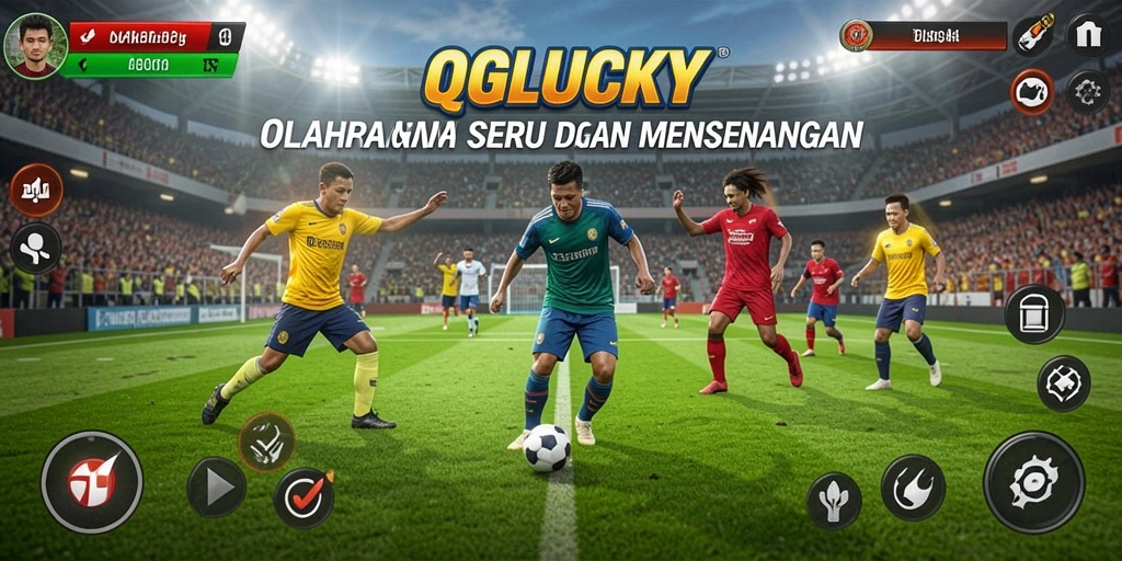 Tampilan gameplay menarik dalam QGLUCKY yang penuh aksi olahraga.