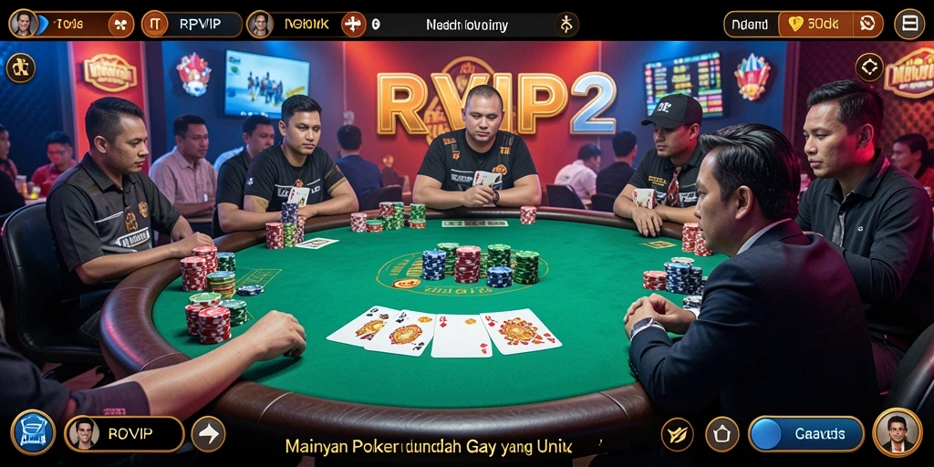 Tangkapan layar gameplay <strong>RPVIP2</strong> menunjukkan momen seru dalam permainan Poker.