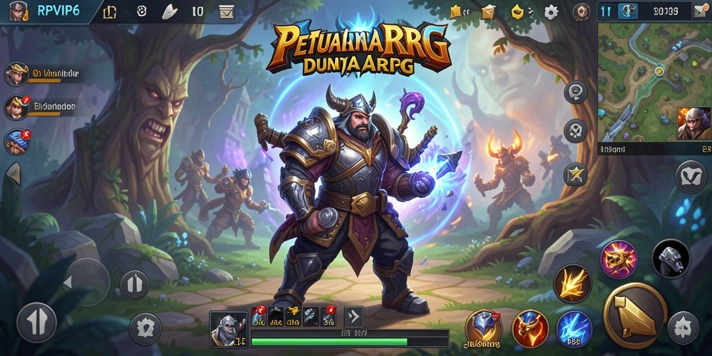 Tampilan gameplay seru RPVIP6 dengan pertarungan epik.